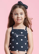 Blusa Cropped Alça Light Estampado