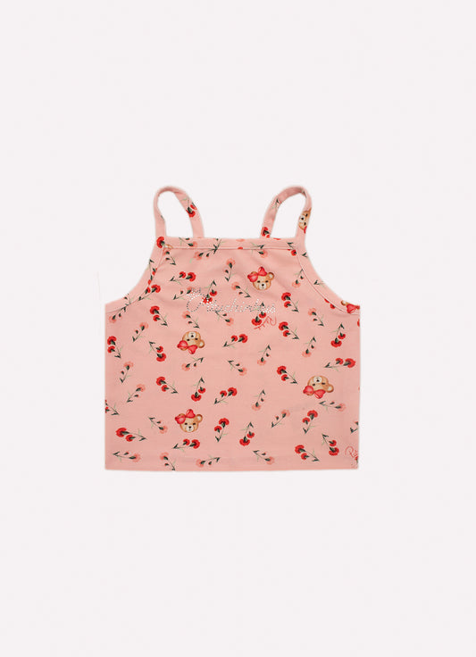 Blusa Cropped Alça Light Estampado