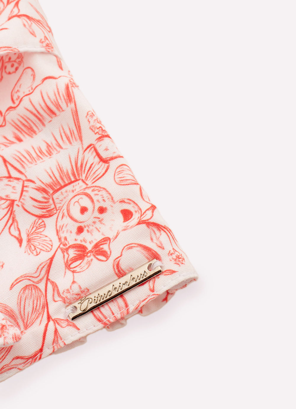Blusa Cropped Algodão Estampado Toile Laço