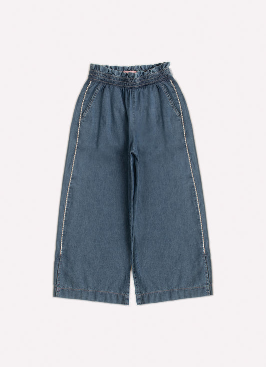 Calça Jeans Fino Cristal Lateral