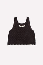 Blusa Tricot Cropped Rendada Bordado