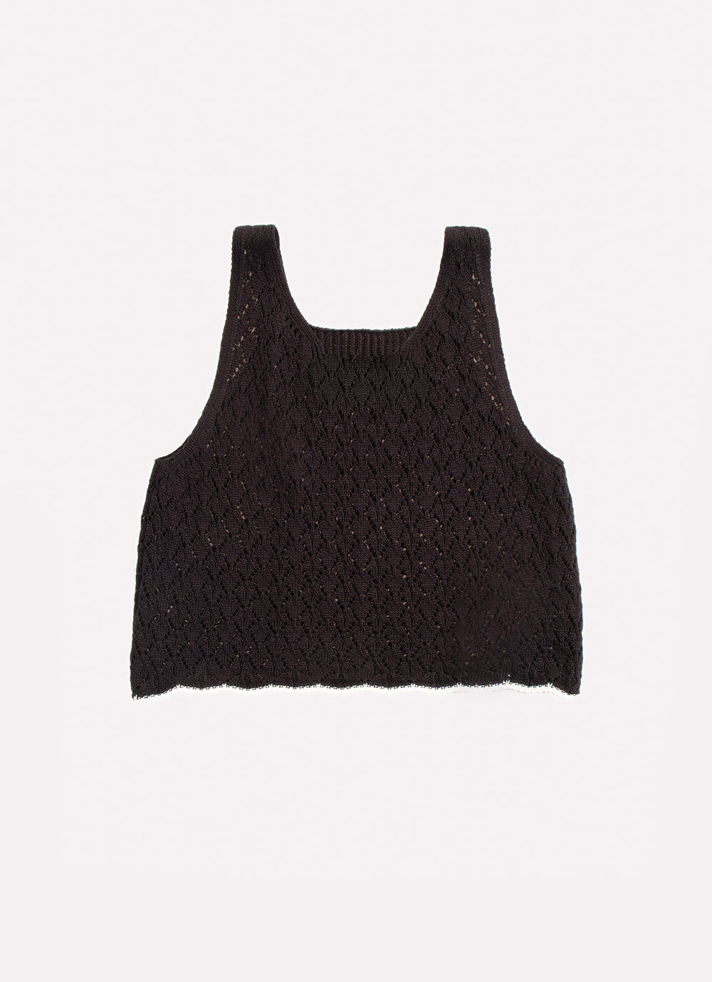 Blusa Tricot Cropped Rendada Bordado
