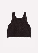 Blusa Tricot Cropped Rendada Bordado