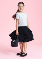 Saia Short Tricot Plissada