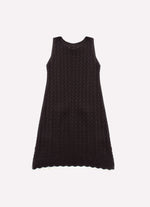 Vestido Tricot Rendado Bordados Decote