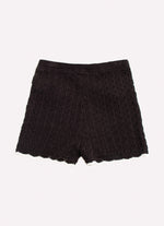 Short Tricot Rendado Bolsos