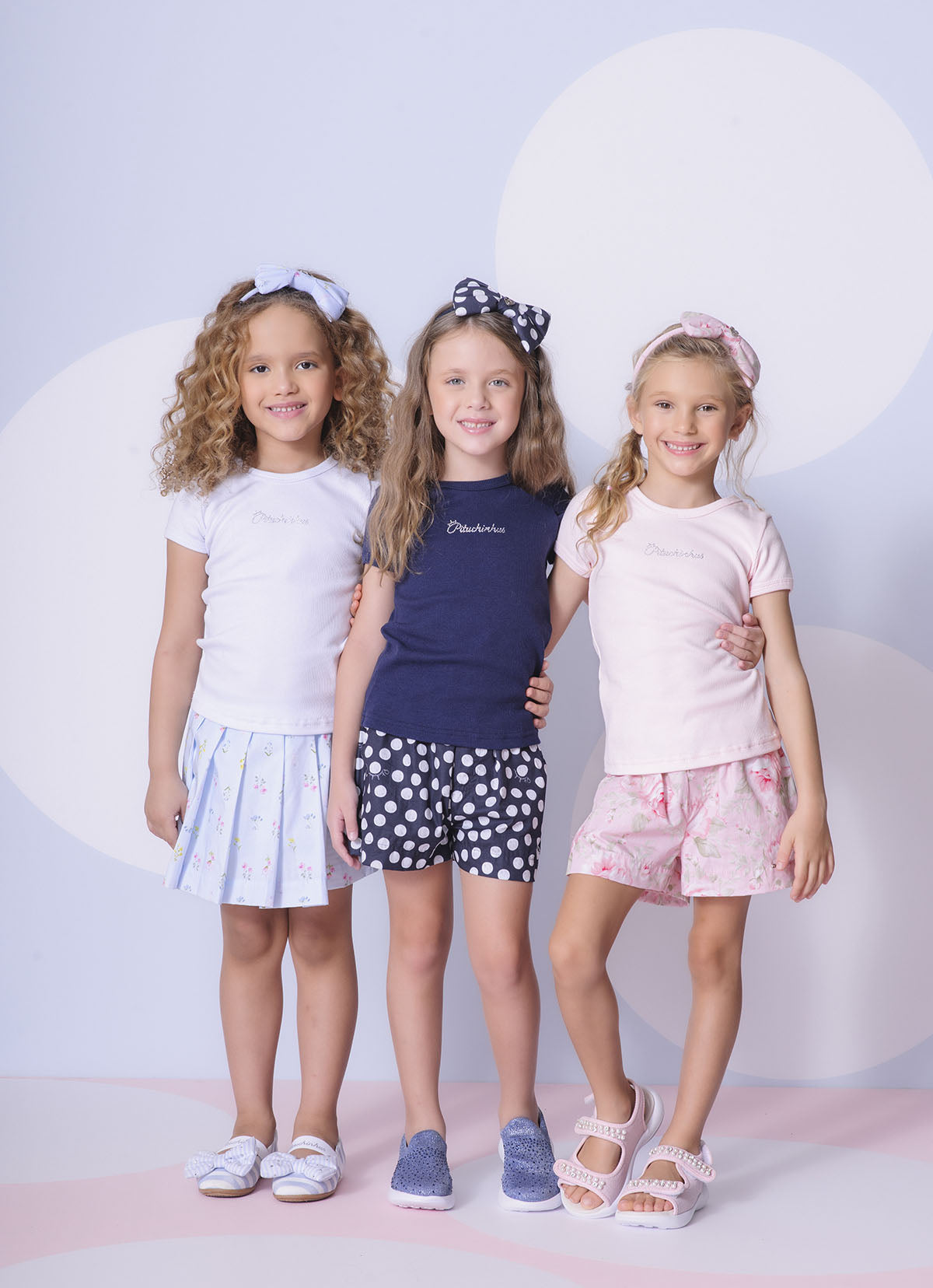 Básica Ribana Pituchinhus Azul Marinho