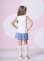 Regata Ribana Bordados Perolas e Cristais Off White