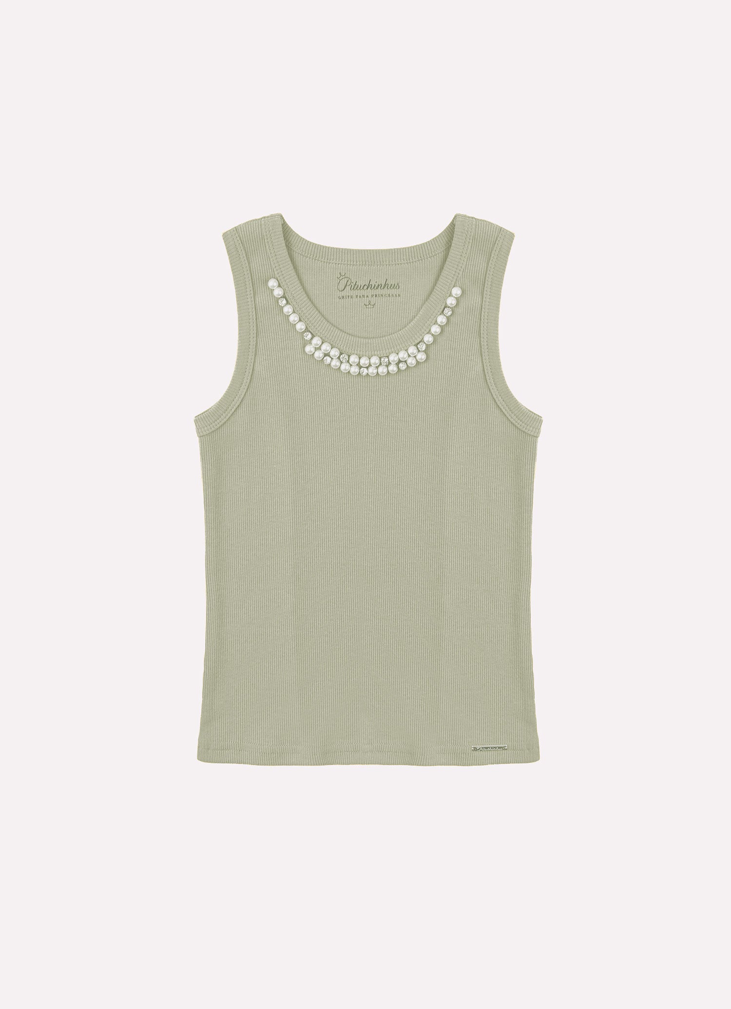 Blusa Regata Ribana Bordados