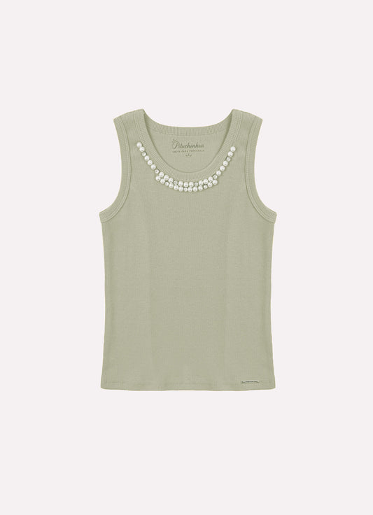 Blusa Regata Ribana Bordados