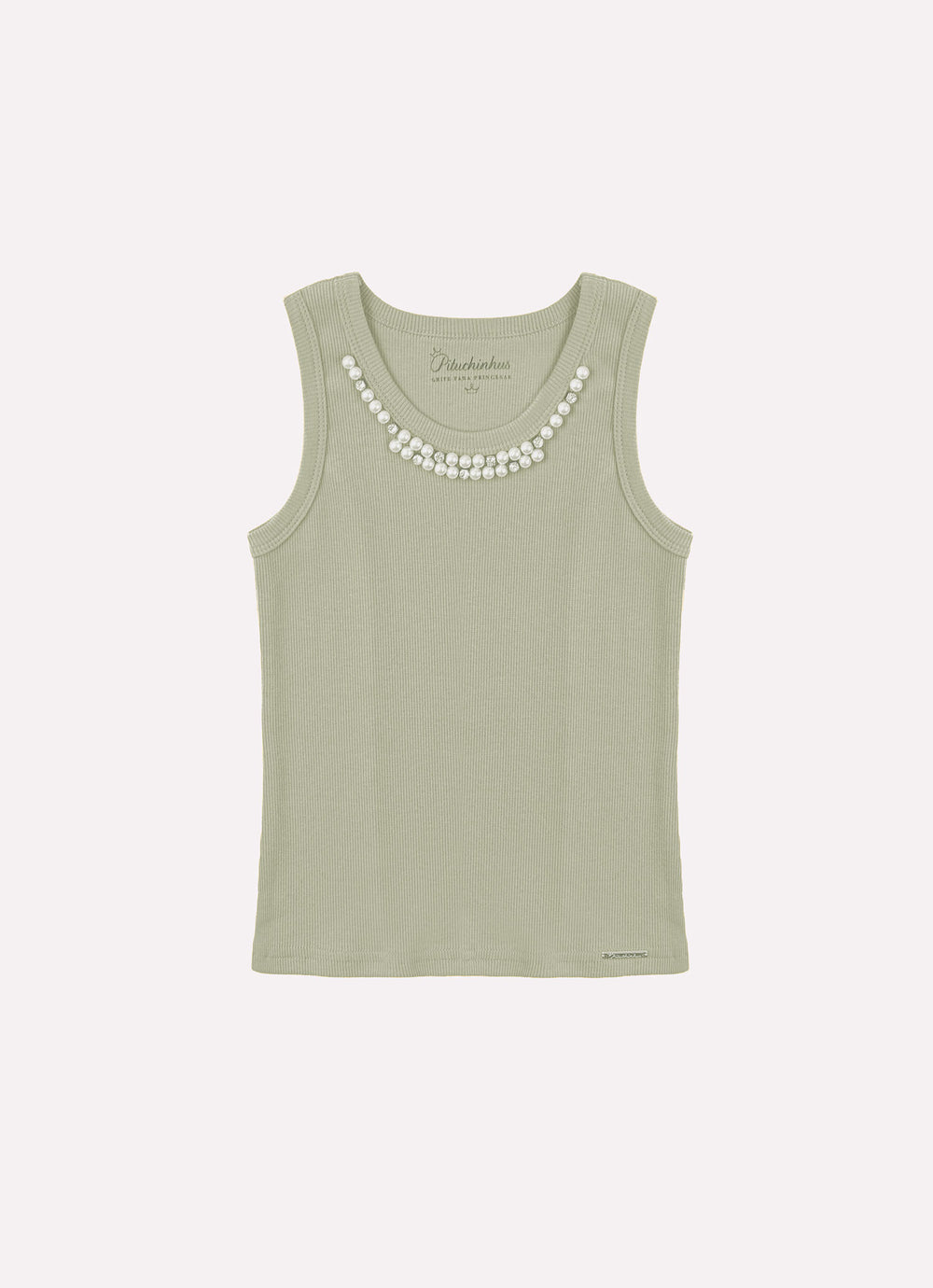 Blusa Regata Ribana Bordados