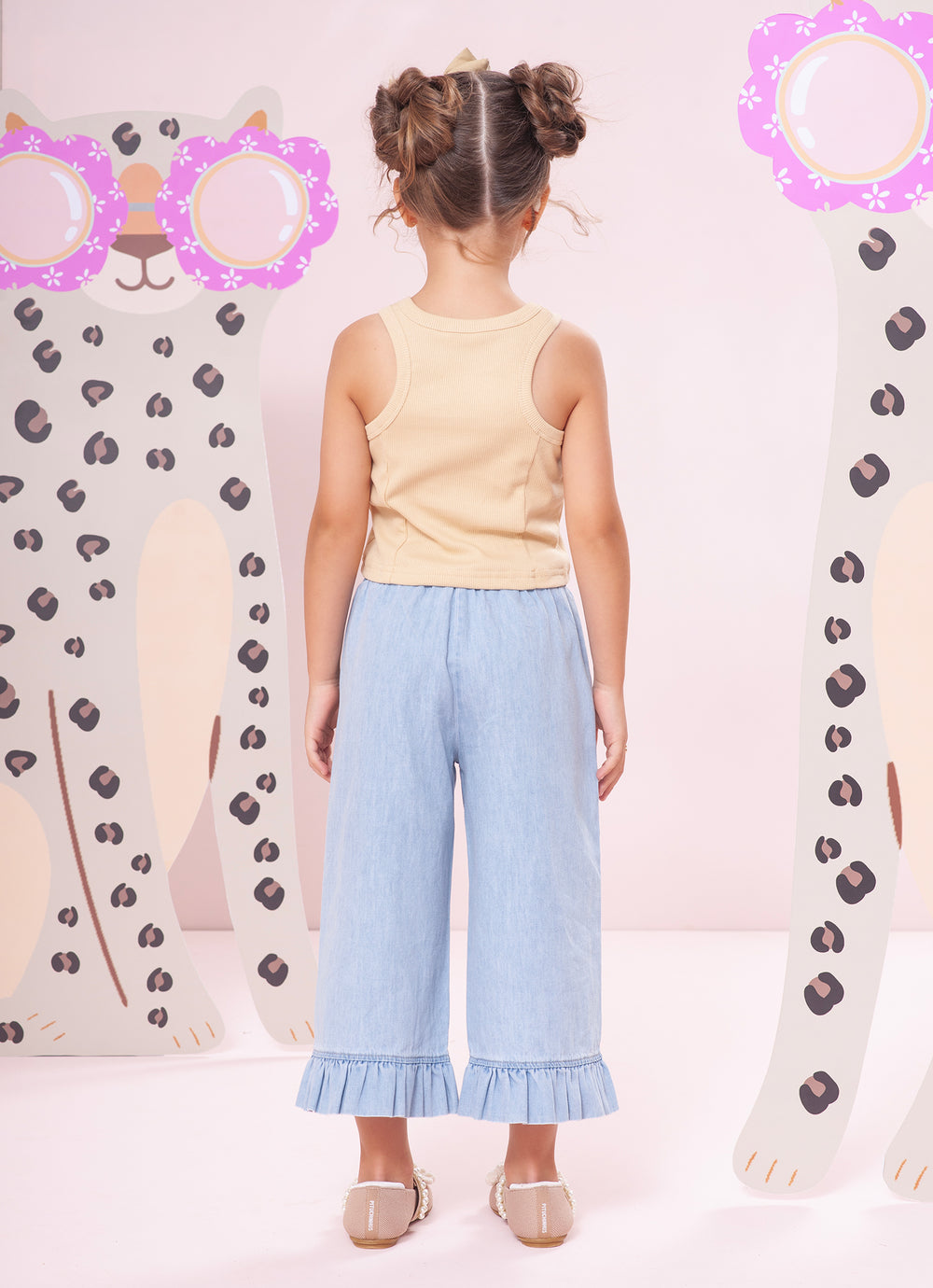 Regata Cropped Ribana Pituchinhus  Bege Urso