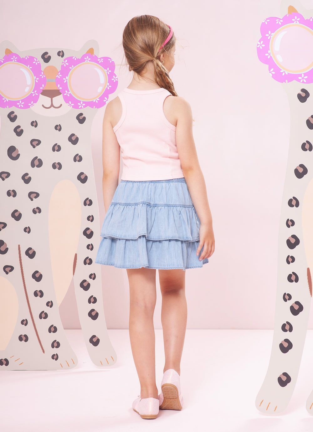 Regata Cropped Ribana Pituchinhus  Rosa Baby
