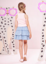 Regata Cropped Ribana Pituchinhus  Rosa Baby