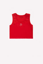 Regata Cropped Ribana Pituchinhus  Vermelho
