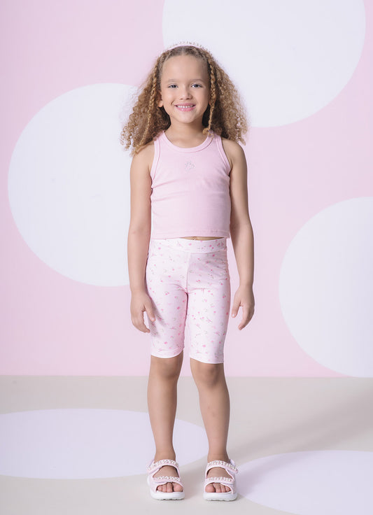 Regata Cropped Ribana Pituchinhus  Rosa Pastel
