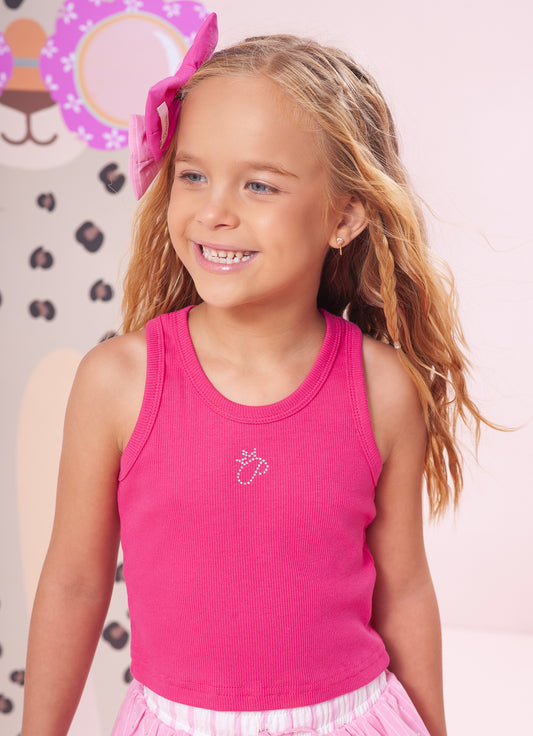 Regata Cropped Ribana Pituchinhus  Rosa Pink