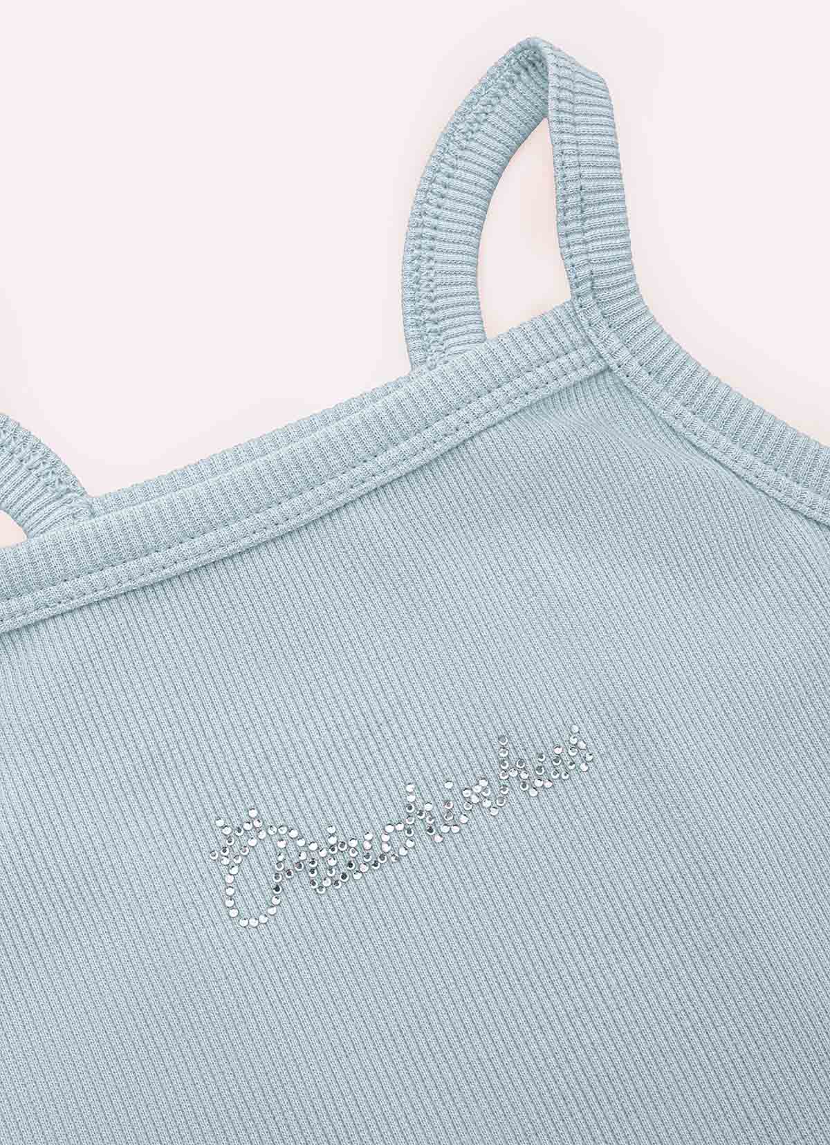 Blusa Ribana Alça Pituchinhus Azul Claro