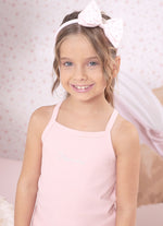 Blusa Ribana Alça Pituchinhus Rosa Cristal