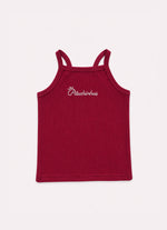 Blusa Ribana Alça Pituchinhus Vermelho Bordô