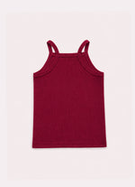 Blusa Ribana Alça Pituchinhus Vermelho Bordô