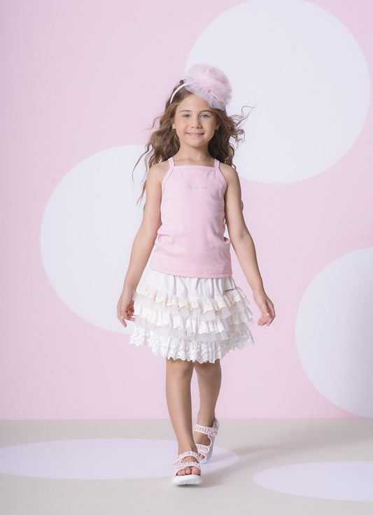 Blusa Ribana Alça Pituchinhus GLACE ROSA