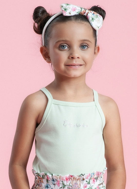 Blusa Ribana Alça Pituchinhus VERDE GLACIER