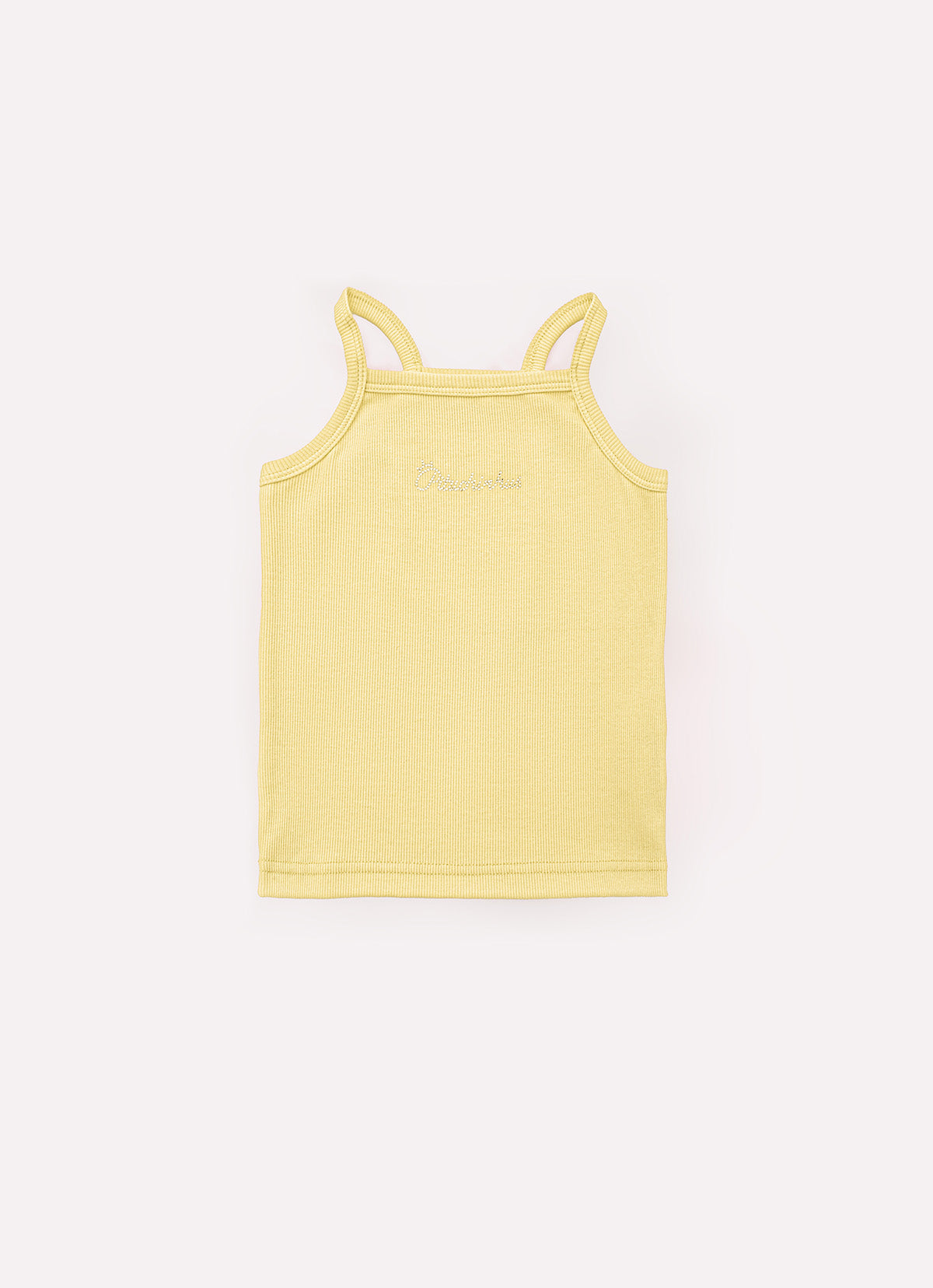 Blusa Ribana Alça Pituchinhus Amarelo Manteiga