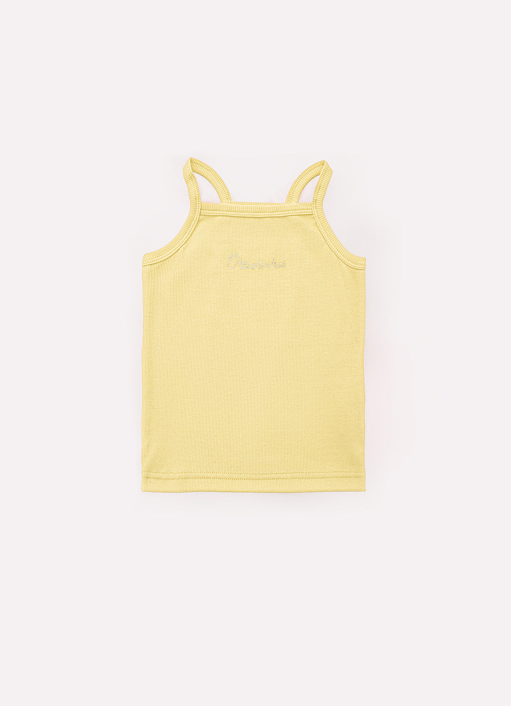 Blusa Ribana Alça Pituchinhus Amarelo Manteiga