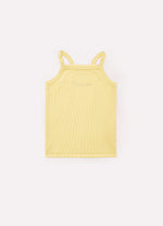 Blusa Ribana Alça Pituchinhus Amarelo Manteiga