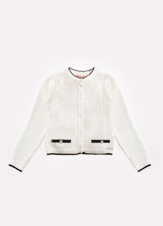 Casaco Tricot Ponto Texturizado