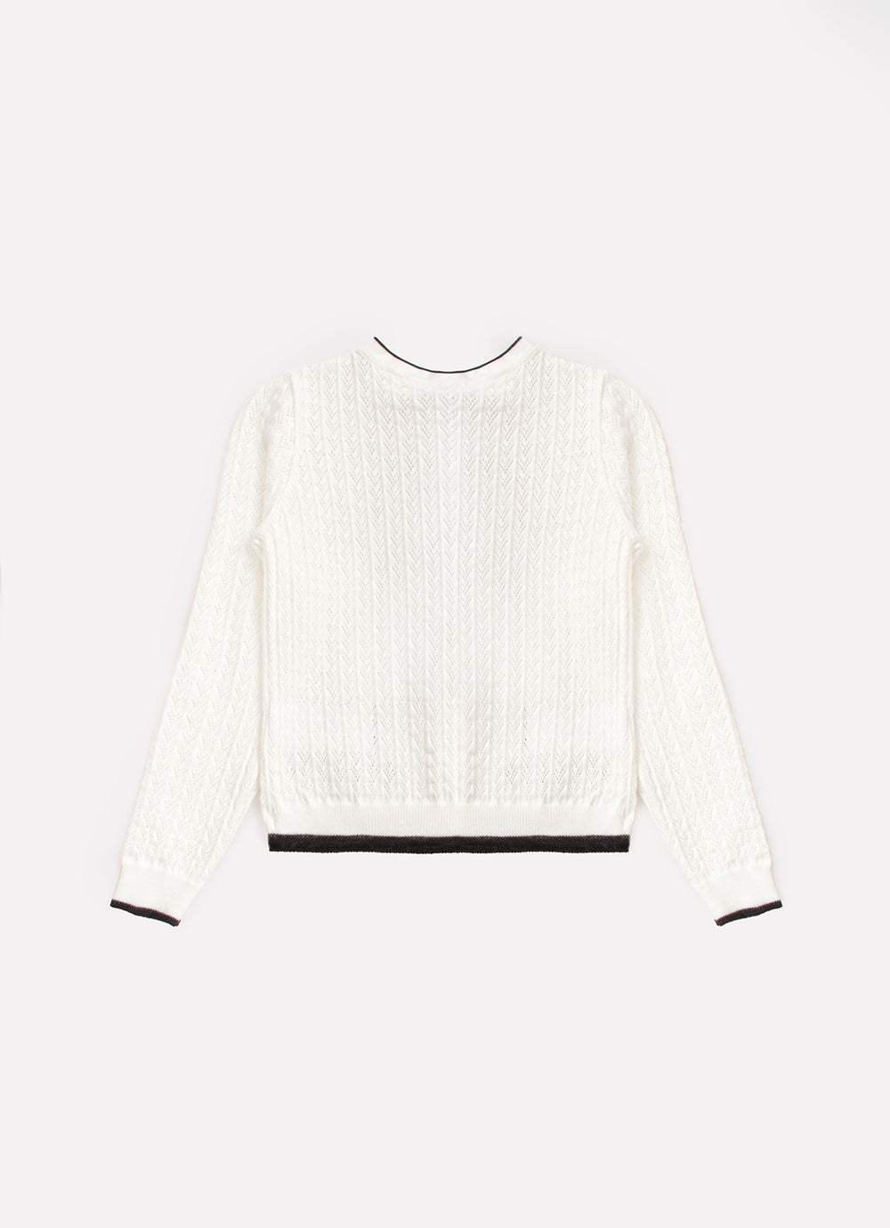 Casaco Tricot Ponto Texturizado