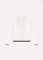 Casaco Tricot Ponto Texturizado