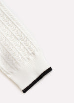 Casaco Tricot Ponto Texturizado