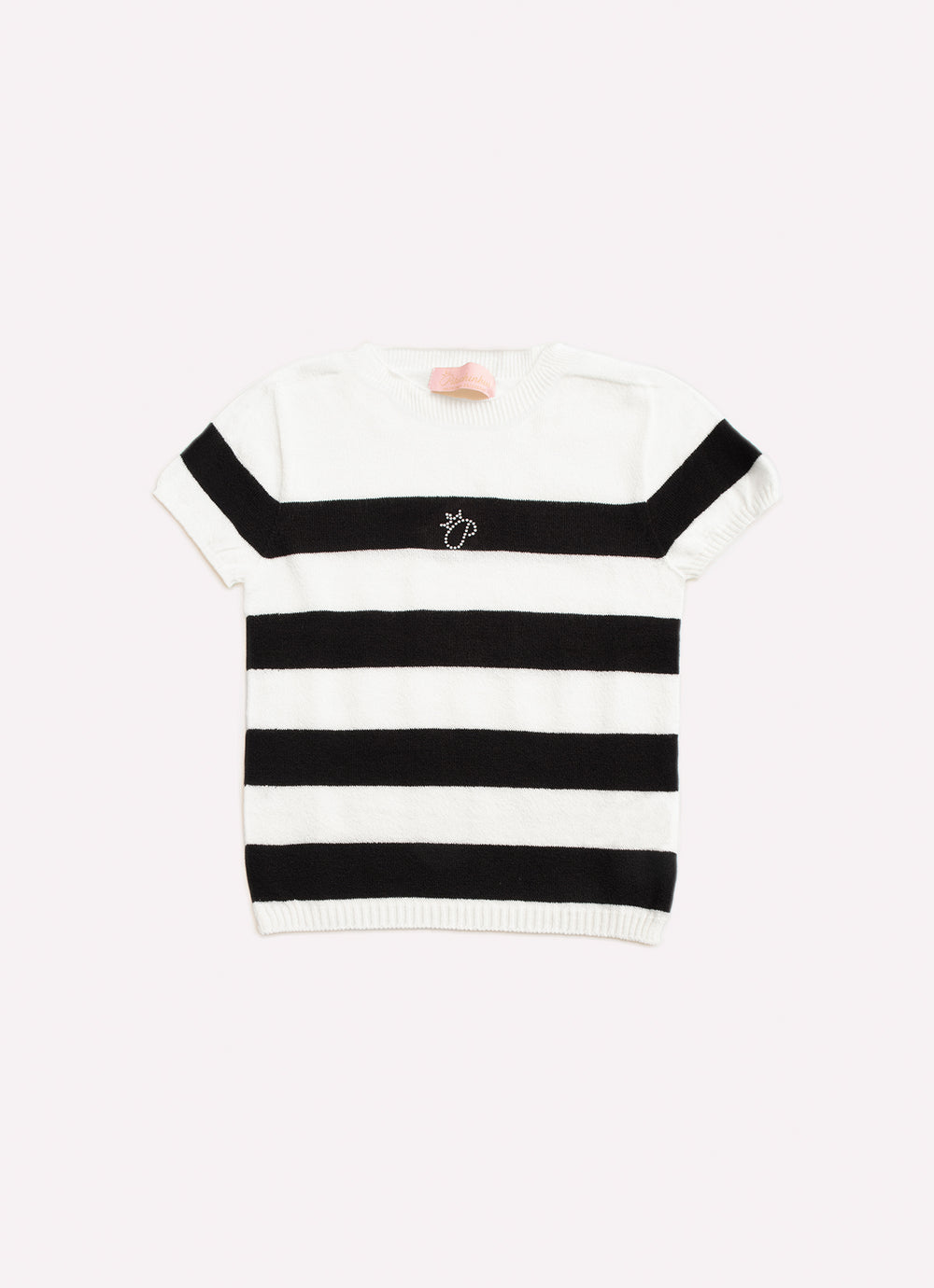 Blusa Tricot Sem Costura Listrada