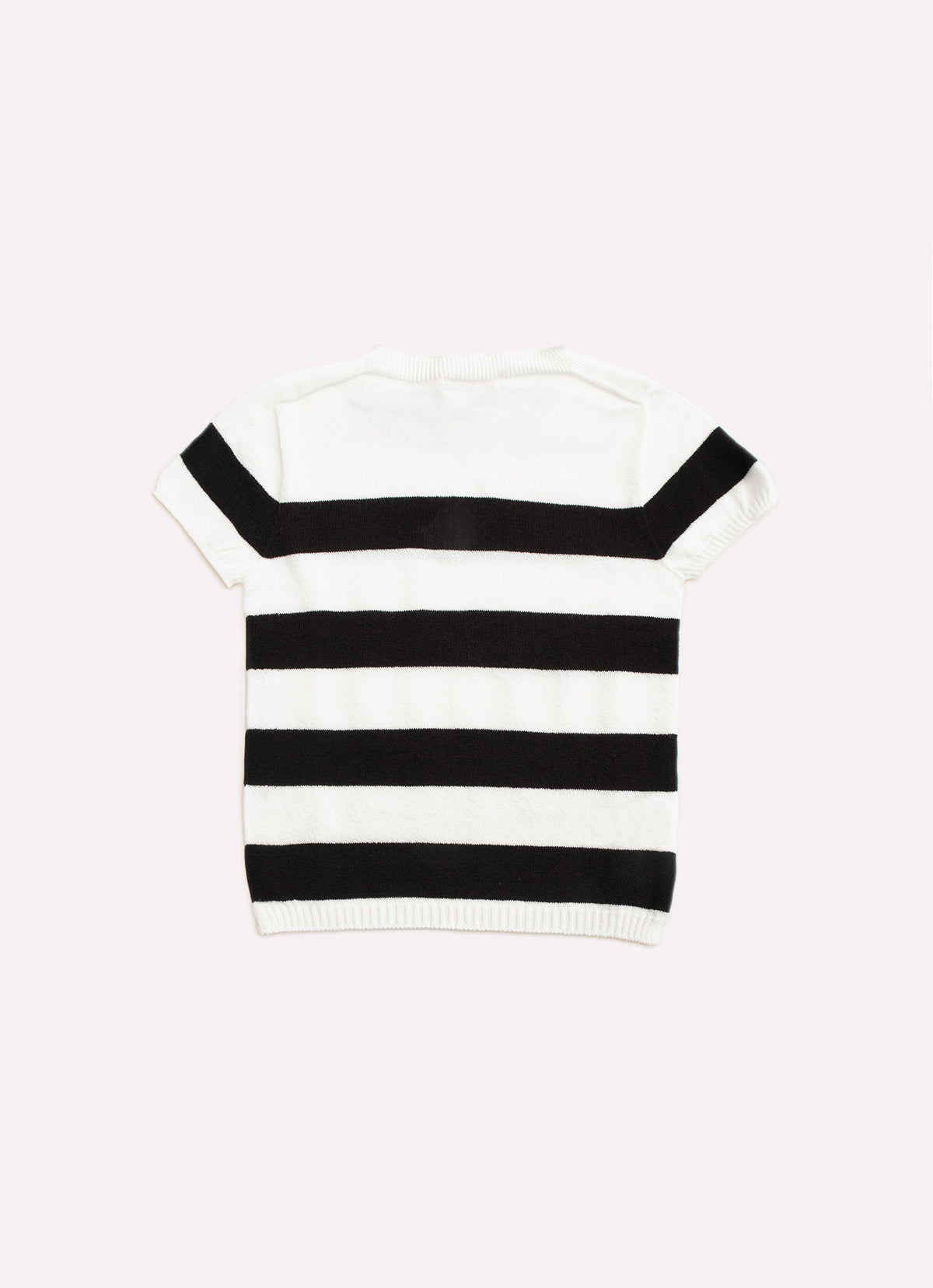 Blusa Tricot Sem Costura Listrada