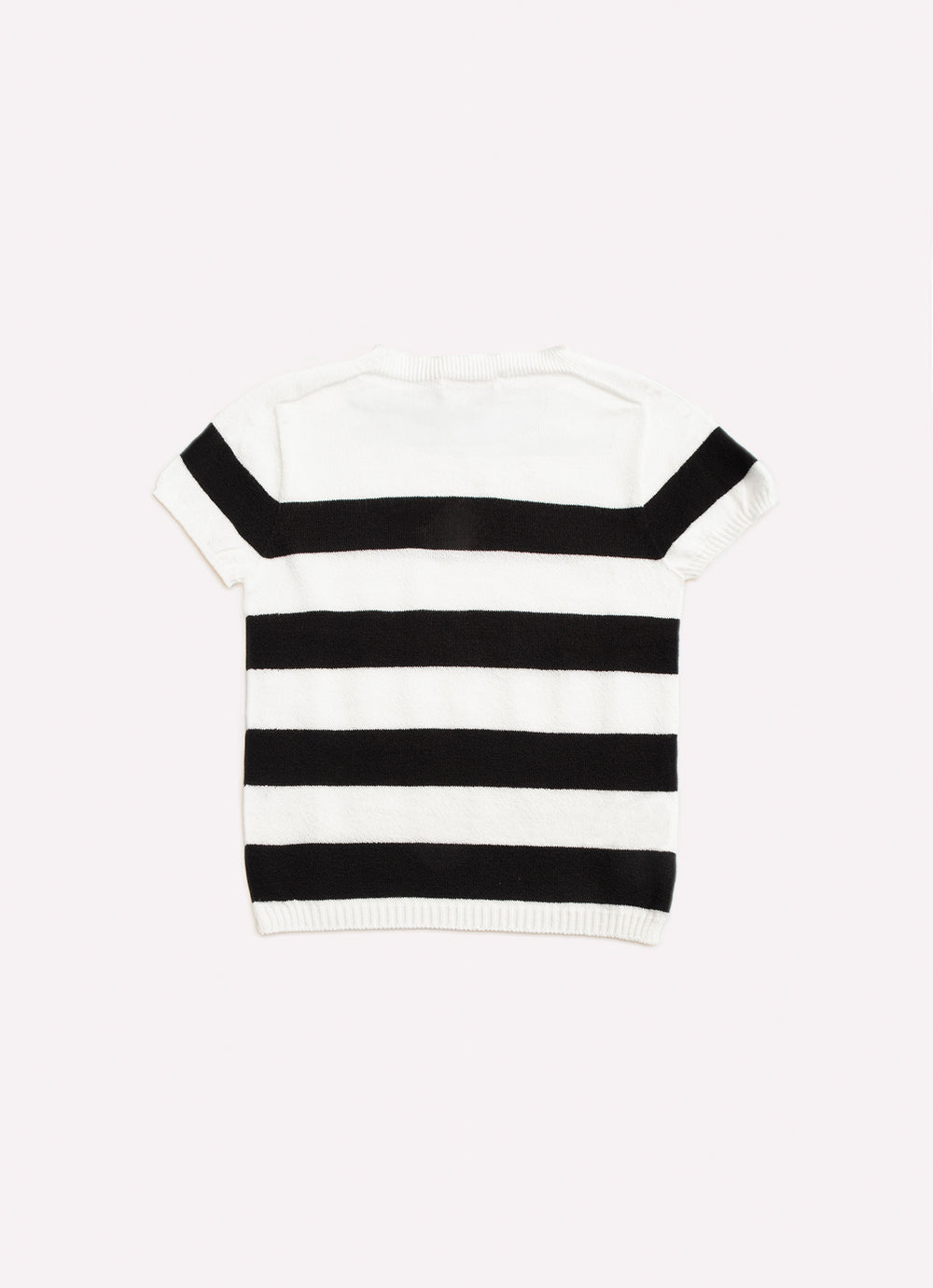 Blusa Tricot Sem Costura Listrada