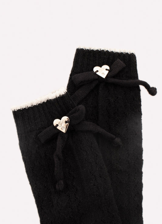 Meia Tricot Rendada