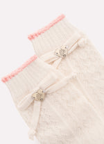 Meia Tricot Rendada
