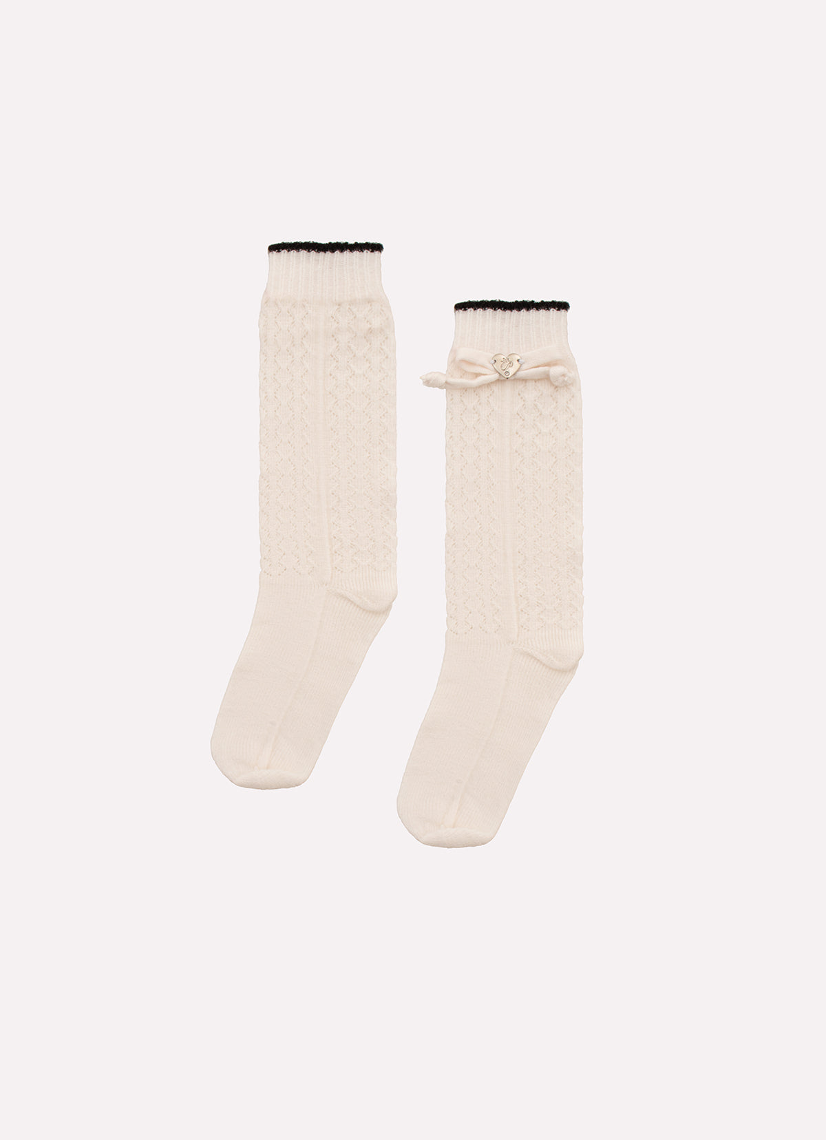 Meia Tricot Rendada