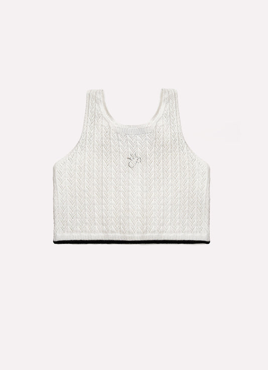 Regata Tricot Ponto Texturizado