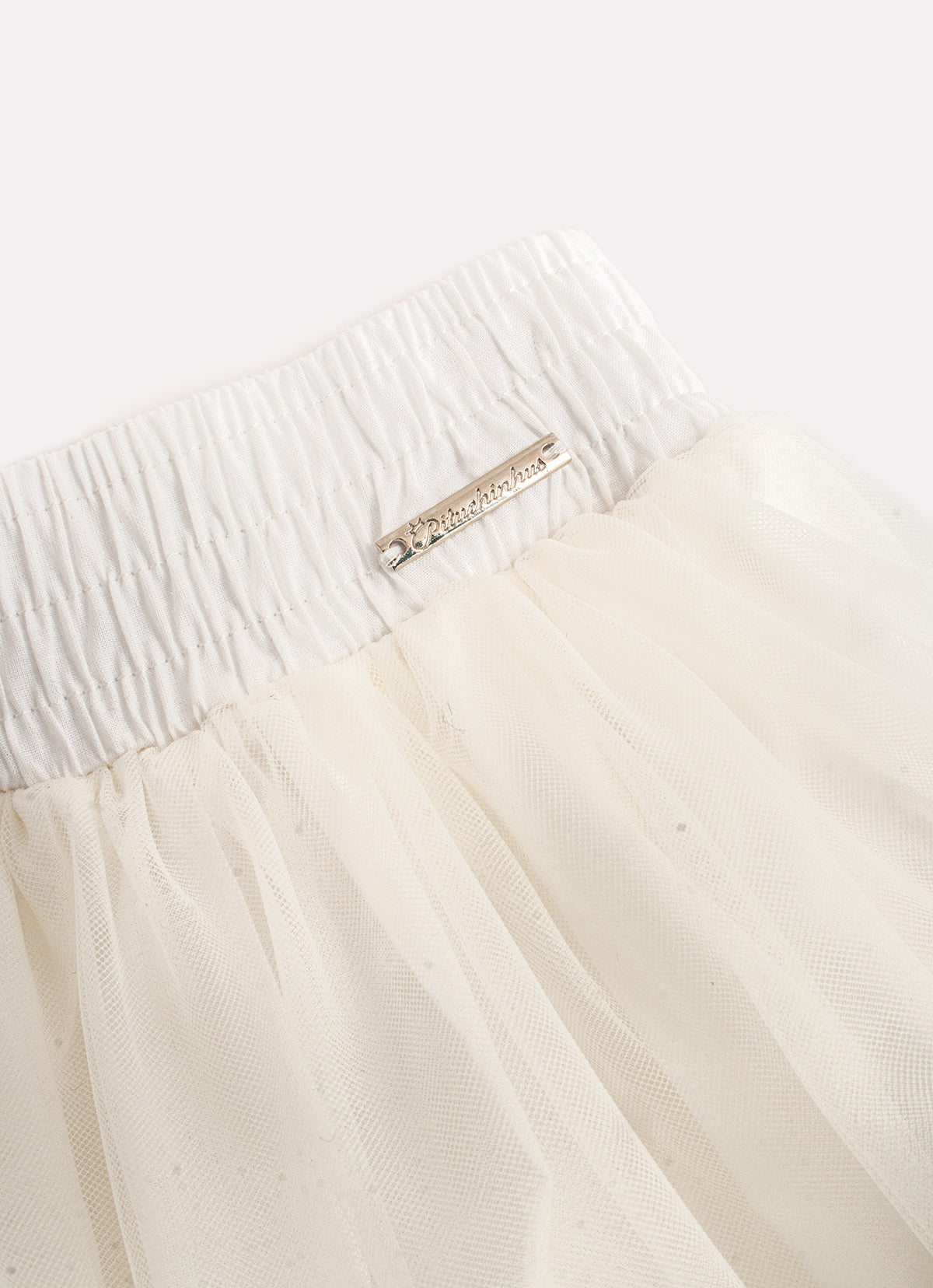 Saia Short Tule Babado Frufru