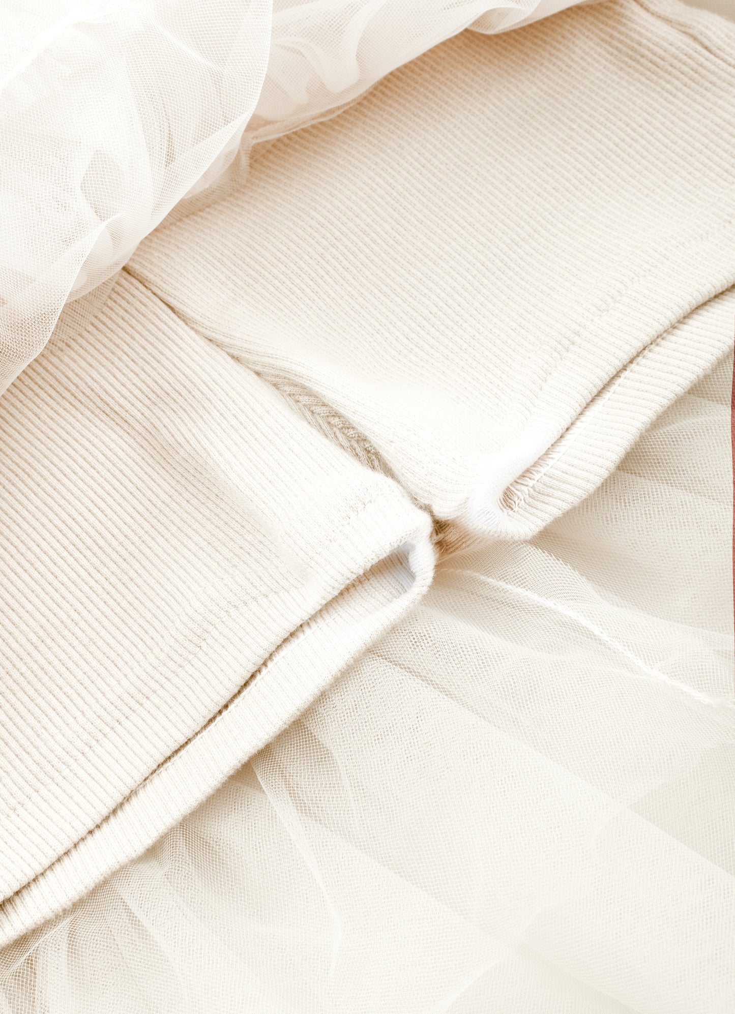 Saia Short Tule Babado Frufru