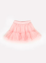 Saia Short Tule Babado Frufru
