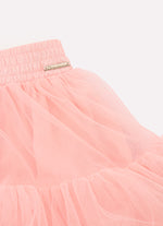 Saia Short Tule Babado Frufru