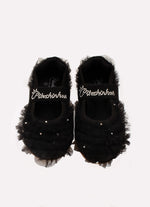 Sapatilha Knit Frufru Tule Cristais