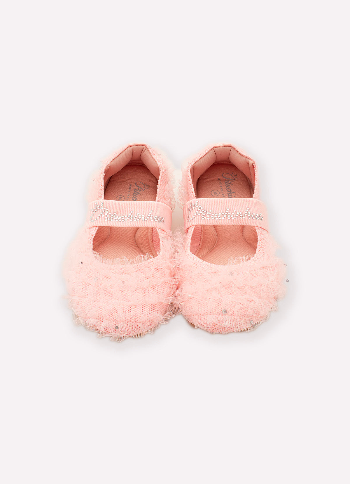 Sapatilha Knit Frufru Tule Cristais