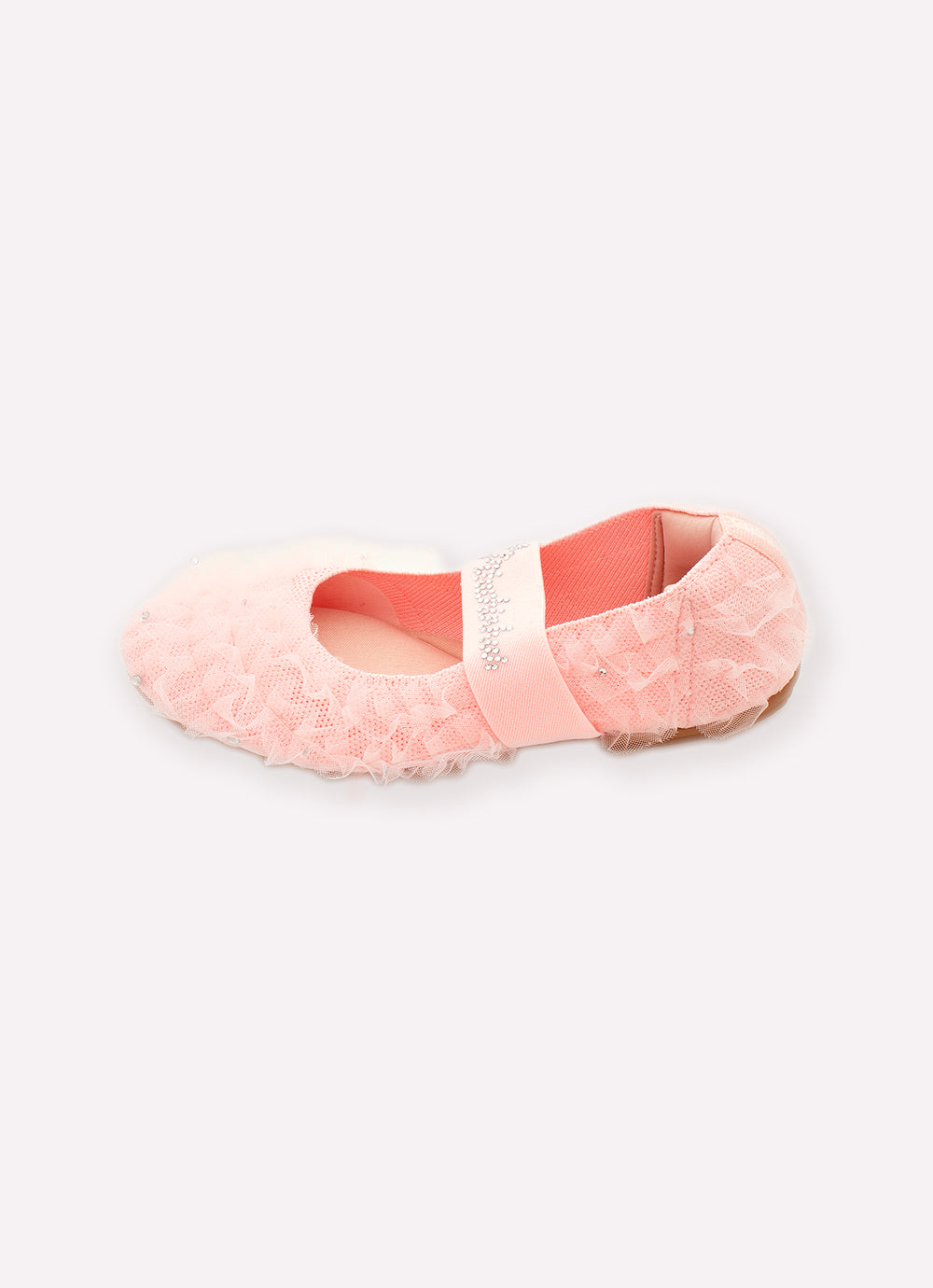 Sapatilha Knit Frufru Tule Cristais