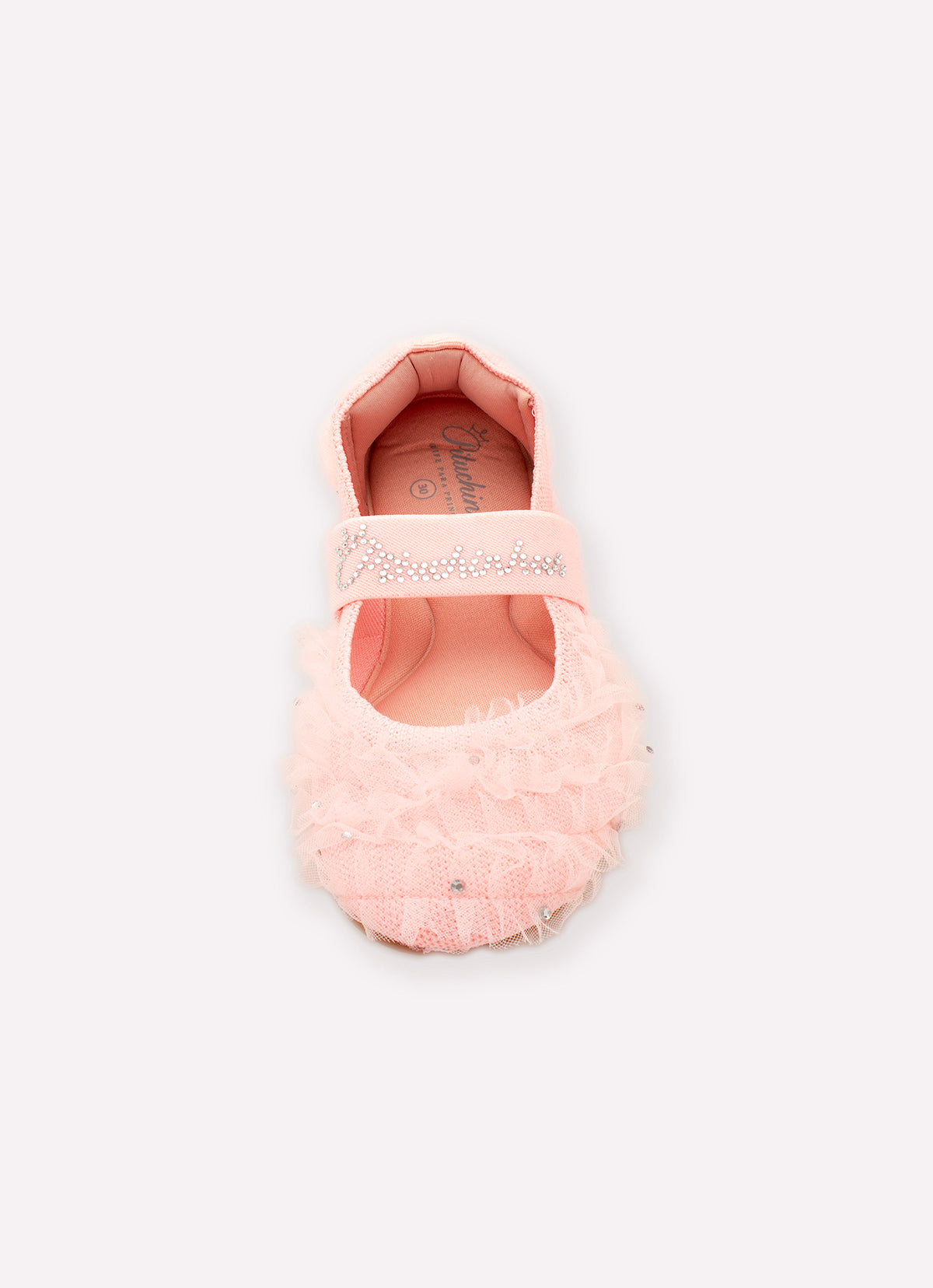 Sapatilha Knit Frufru Tule Cristais