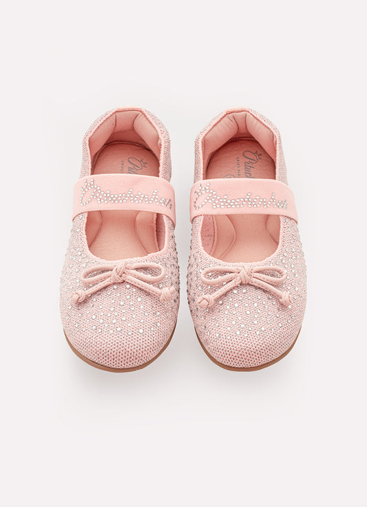 Sapatilha Knit Cristais Lacinho